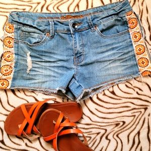 Cutoff Jean Stretchy Shorts